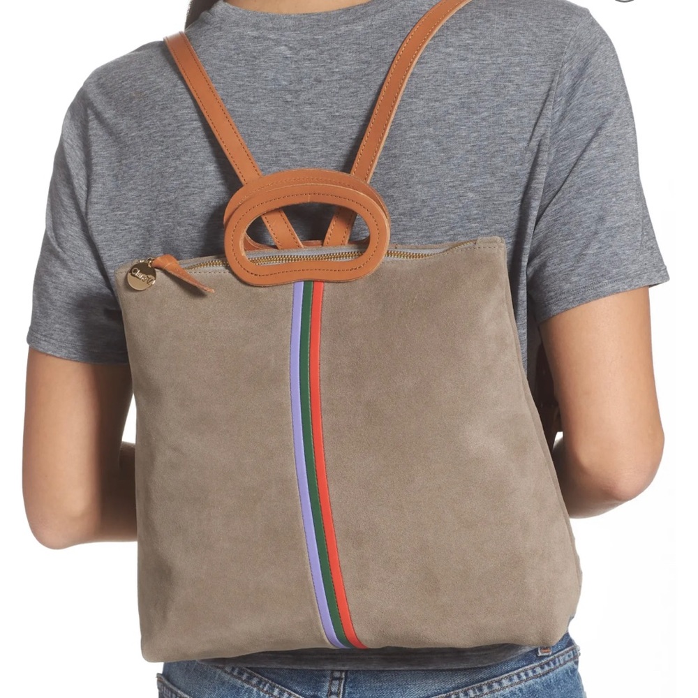 CLARE V Marcelle Suede Backpack